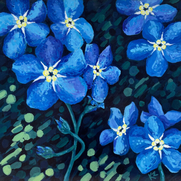 Original Painting – Forget-me-not – 24x24