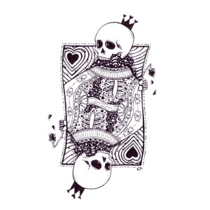 Original Ink – Queen of Hearts – 11x14