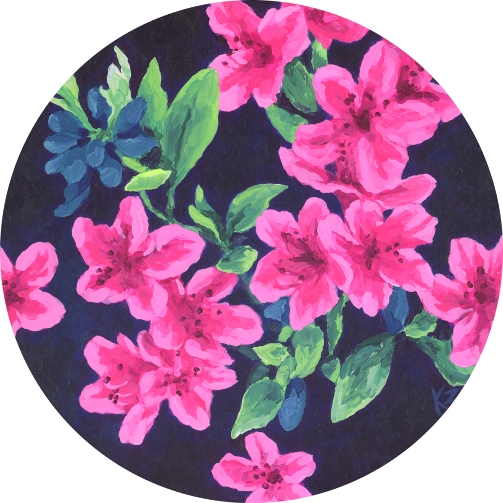 Original Painting – Azaleas – 12x12