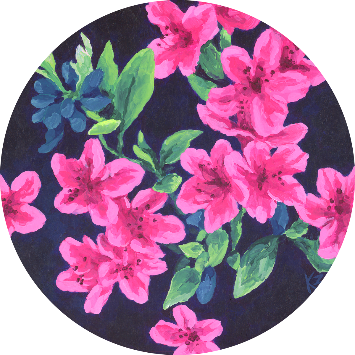 Original Painting – Azaleas – 12x12 - Image 1