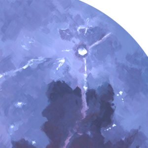 Original Painting – Moon – 12x12 - Image 3