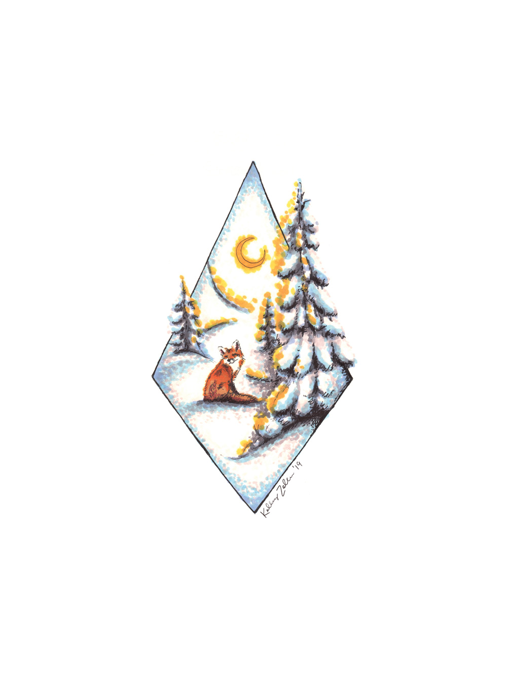 Fox – 9x12 - Image 1